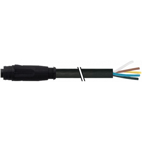 7000-08945-6951000 MURRELEKTRONIK M8 female 0° SnapIn with cablePUR 5x0.25 bk UL 10m