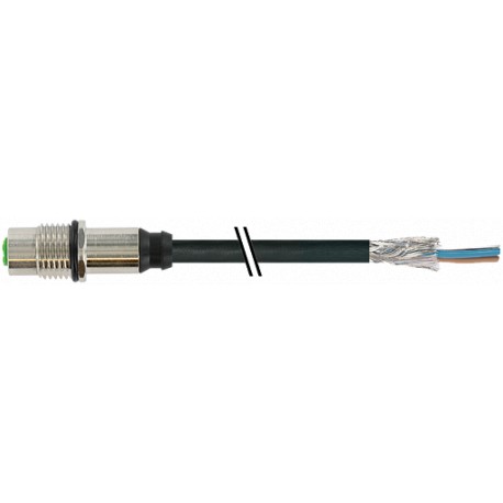 7000-13621-6030200 MURRELEKTRONIK M12 macho receptáculo a-cod. con el cable de la parte trasera de montaje d..