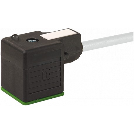 7000-18031-2261000 MURRELEKTRONIK MSUD Basic valve plug form A 18mm, cable exit up PUR 3x0.75 bk UL/CSA 10m