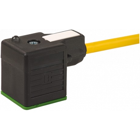 7000-18111-0271000 MURRELEKTRONIK MSUD Basic valve plug form A 18mm, cable exit up PUR 3x0.75 bk UL/CSA 10m