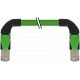 7000-74569-7960300 MURRELEKTRONIK RJ45 macho de 45°para a esquerda /RJ45 macho 90°para a esquerda blindado E..
