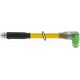 7000-88161-0200100 MURRELEKTRONIK Macho M8 0° / M8 hembra 90° complemento de PVC 3x0.25 bk UL/CSA 2m