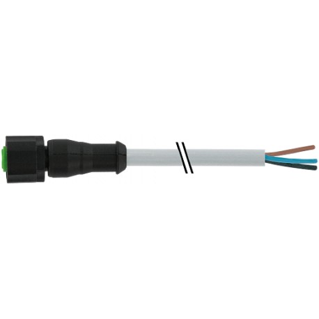 7005-12241-2150500 MURRELEKTRONIK M12 female 0° with cable Lite PVC 4x0.34 gy UL/CSA 5m