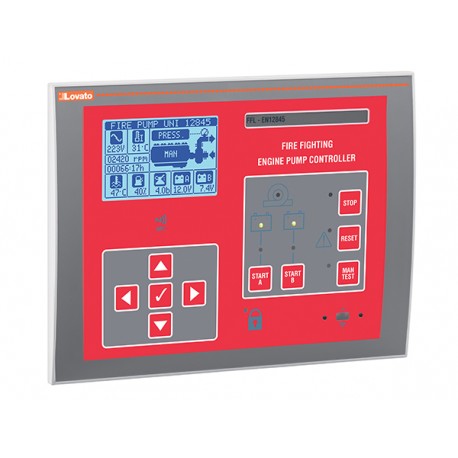 FFL700DP LOVATO Controller per pompe antincendio A norma en 12845, alimentazione 12/24VDC, RS485 integrata