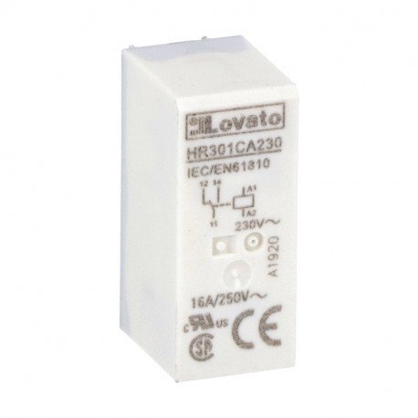 HR301CA230 LOVATO Relay miniature 1 Switched 16A, 230VAC