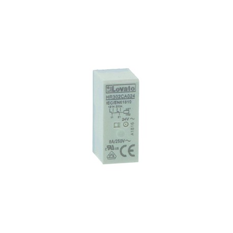 HR302CD024 LOVATO Relay miniature 2 Switched 10A, 24VDC