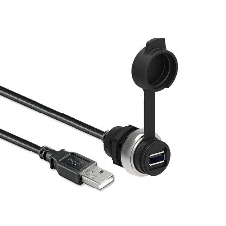 LPCD01L100 LOVATO Puerto de comunicación USB conexión tipo A/A hembra con cable 1 metro