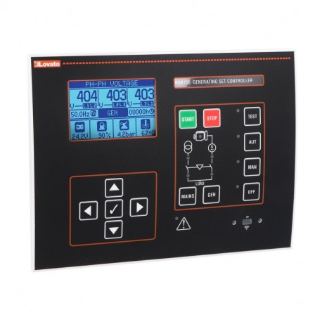 RGK750 LOVATO Controller for generator sets with automatic control system (AMF) 12/24 VDC, graphic LCD, port..