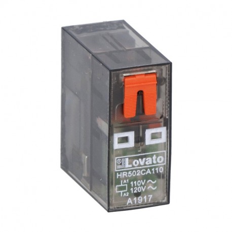 HR502CA110 LOVATO Relè miniatura 2 Commutata 8A 110VAC + LED