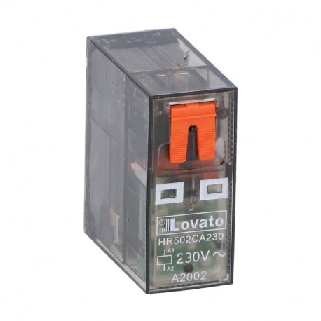 HR502CA230 LOVATO Relé miniatura 2 Conmutado 8A 230VAC + LED