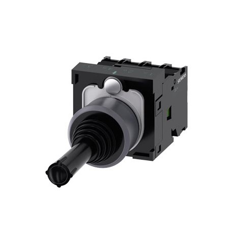 3SU1130-7AF10-3QA0 SIEMENS Coordinate switch, 22 mm, round, plastic with metal front ring, black, 4 switch p..