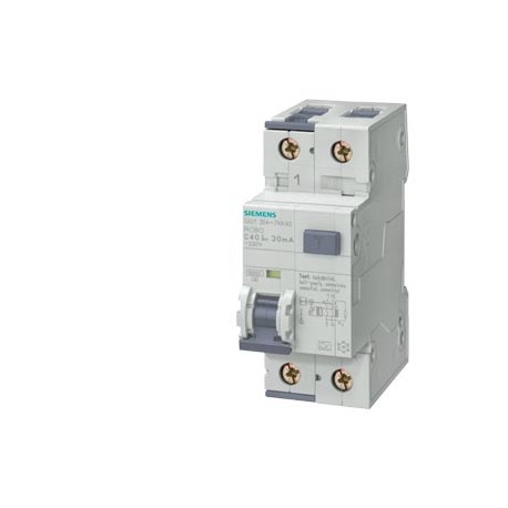 5SU1354-1LB16 SIEMENS RCBO, 10 kA, 1P+N, Type AC, short-time-delayed G, super-resistant K, 30 mA, C-Char, In..
