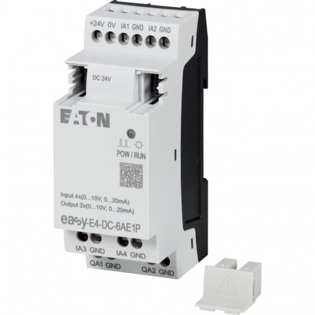 EASY-E4-DC-6AE1P 197516 Y7-197516 EATON ELECTRIC Nano Controller fácil E4 E/O Expansão 24 V DC 4 EA 2 SA