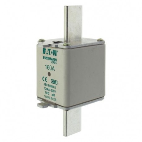 160NHM2B NH FUSE 160AMP 500V AM SIZE 2 DUAL IND EATON ELECTRIC Cartouche fusible, Basse tension, 100 A, AC 5..