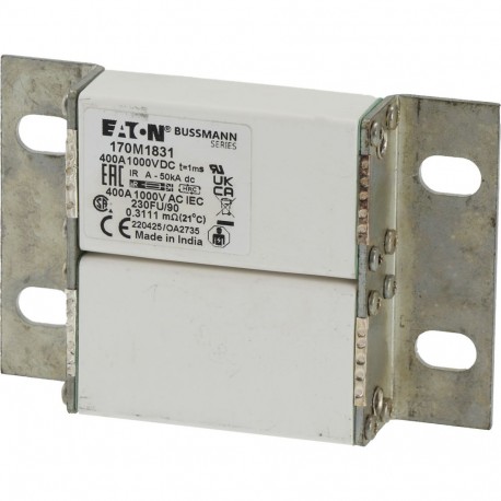 170M1831 EATON ELECTRIC ПРЕДОХРАНИТЕЛЬ 400А 1000 В постоянного тока 230FU / 90 AR CU