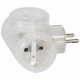 050663 LEGRAND ADAPTATEUR 3X2P+T 16A TRANSP