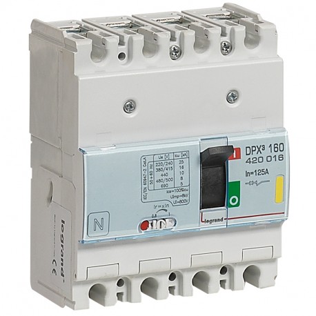 420016 LEGRAND DPX3160 mag. 4P 125A 16kA