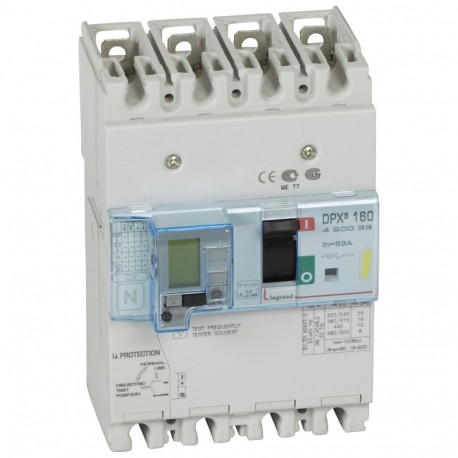 420033 LEGRAND DPX3160 mag+dif 16kA 4P 63A