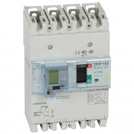 420037 LEGRAND DPX3160 mag+dif 4P 160A 16kA