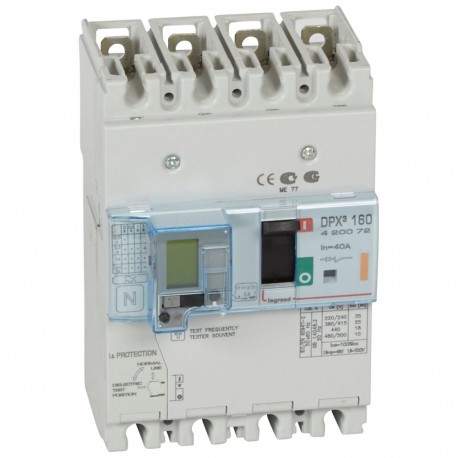 420072 LEGRAND DPX³160 mag+dif 4P 40A 25kA