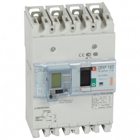420075 LEGRAND DPX³160 mag+dif 4P 100A 25kA