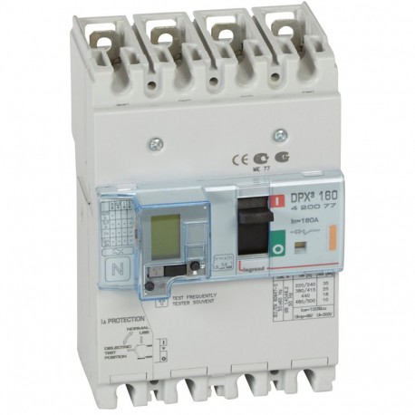 420077 LEGRAND DPX3160 mag+dif 4P 160A 25kA
