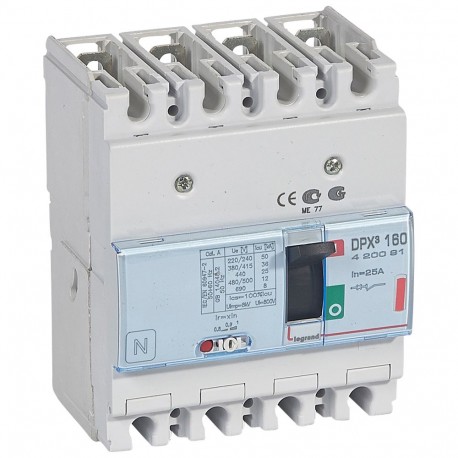 420091 LEGRAND DPX³160 mag. 4P 25A 36kA