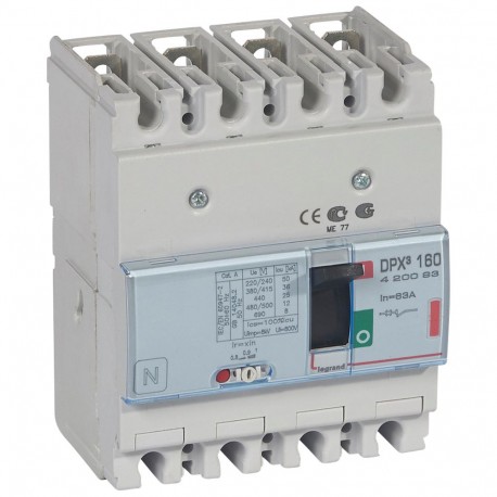 420093 LEGRAND DPX3160 mag. 36kA 4P 63A