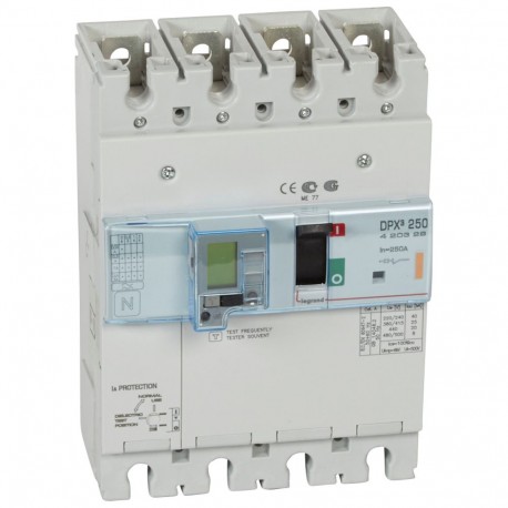 420329 LEGRAND DPX³250 elec+dif 4P 250A 25kA
