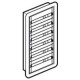 020016 LEGRAND XL3 160 FLUSH-MOUNTED METAL 6 ROWS