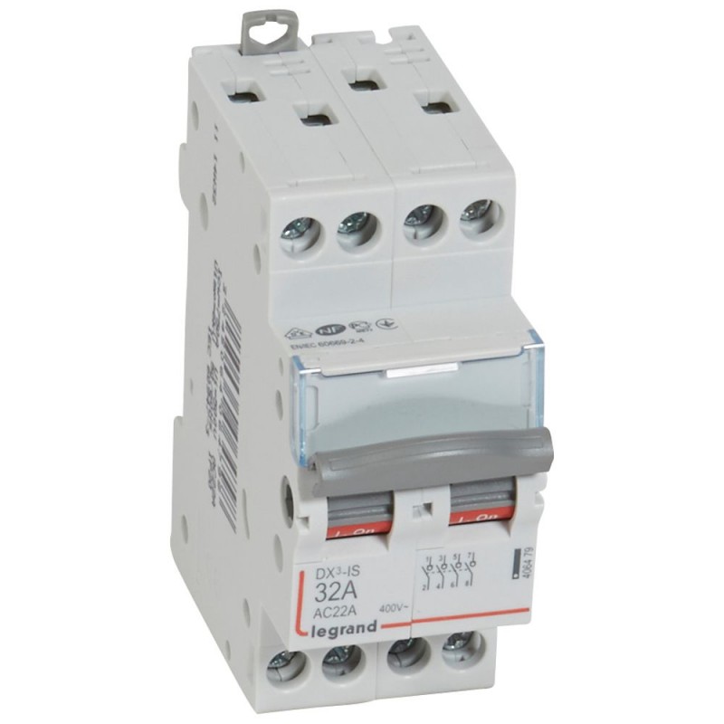 Interruptor magnetotérmico DX3 6/10kA-CP + N 20A