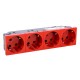 077283 LEGRAND MO-BASE 4X2P+T RO AUTO SEL
