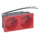 077291 LEGRAND MO-BASE 2X2P+T RO AUTO PIL