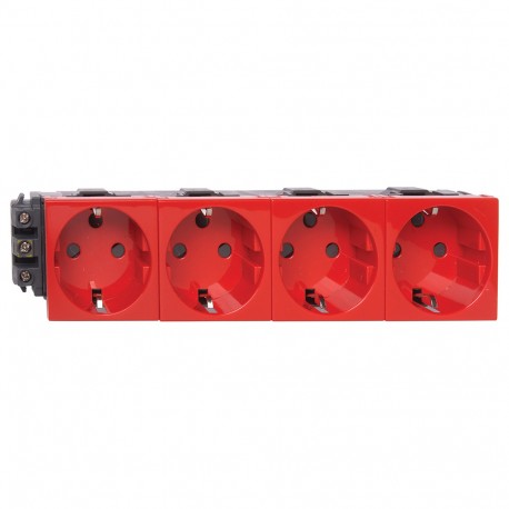 077624 LEGRAND MO-BASE 4X2P+T RO-DLP-TOR-SEL