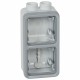 069668 LEGRAND PL-COMP SUP-BOX 2ELE SIEHE GRAU