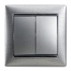 770108 LEGRAND VL-CONM DOUBLE 1P 10A ALUM