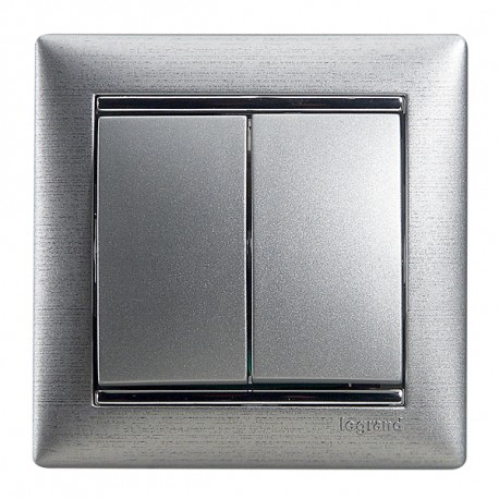770108 LEGRAND VL-CONM DOPPEL-1P 10A ALUM