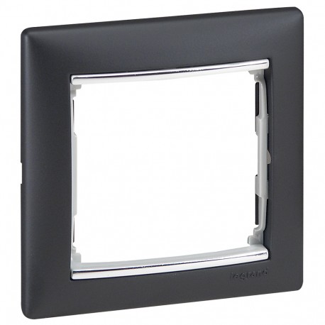 770391 LEGRAND VL-PLACA 1ELE PRETO/PRATA