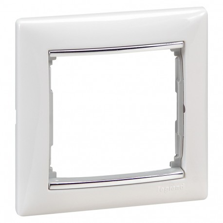770491 LEGRAND VL-PLACA 1ELE BRANCO/PRATA