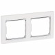 770492 LEGRAND VL-PLACA 2ELE HOR BLANCO/PLATA