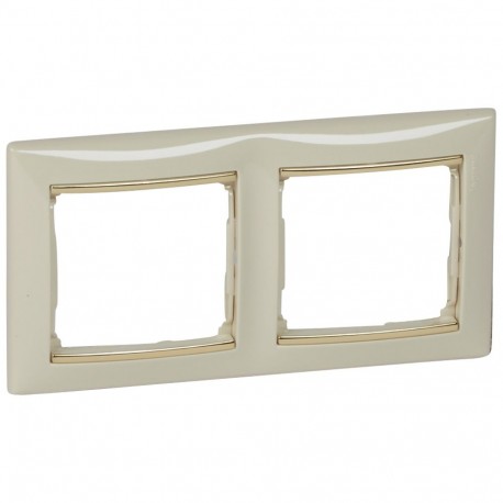 774152 LEGRAND VL-PLACA 2ELE HOR MARFIL/ORO