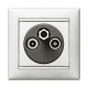 774435 LEGRAND VL-BASE TV-R-SAT UNI1,5DB BLANC