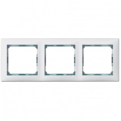 774463 LEGRAND VL-PLATTE 3ELE HOR-WEIß/CRYSTAL