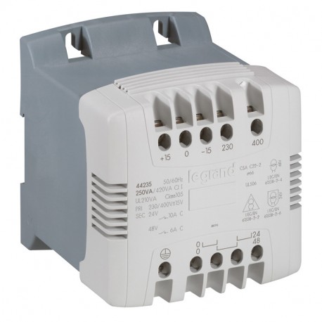 044265 LEGRAND TRASFORMATORE 230-400V/115-230V 250VA