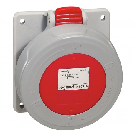 555389 LEGRAND P17 B.CUA 16A 3P+N+T 415V IP67