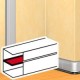 011106 LEGRAND 02B-TABIQUE SOPORTE ALU