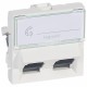 076504 LEGRAND MO-BASE-RJ45 C6 UTP 2X45 2M BL