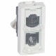 076535 LEGRAND МО-БАС 2RJ45 ТЕЛЬ /ТЕЛЬ-КАБЕЛЬ UTP 1М БЛ
