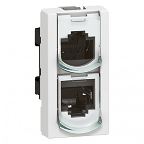 076538 LEGRAND MO-BAS 2RJ45 DAT/DAT UTP 1M BL