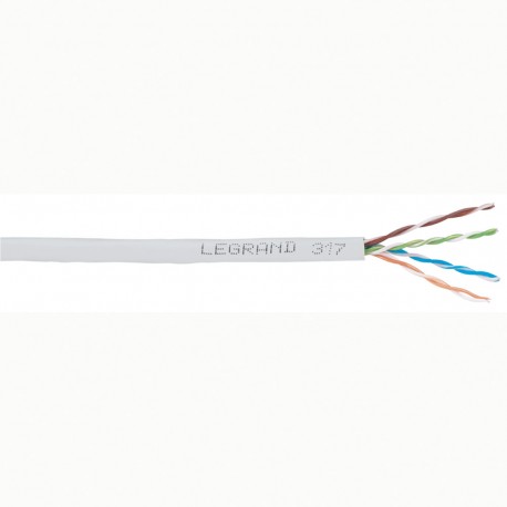 032751 LEGRAND LCS-CÂBLE CAT5E UTP LSZH 305 M. Vendu en bobines de 305 m. Le prix unitaire est au mètre.